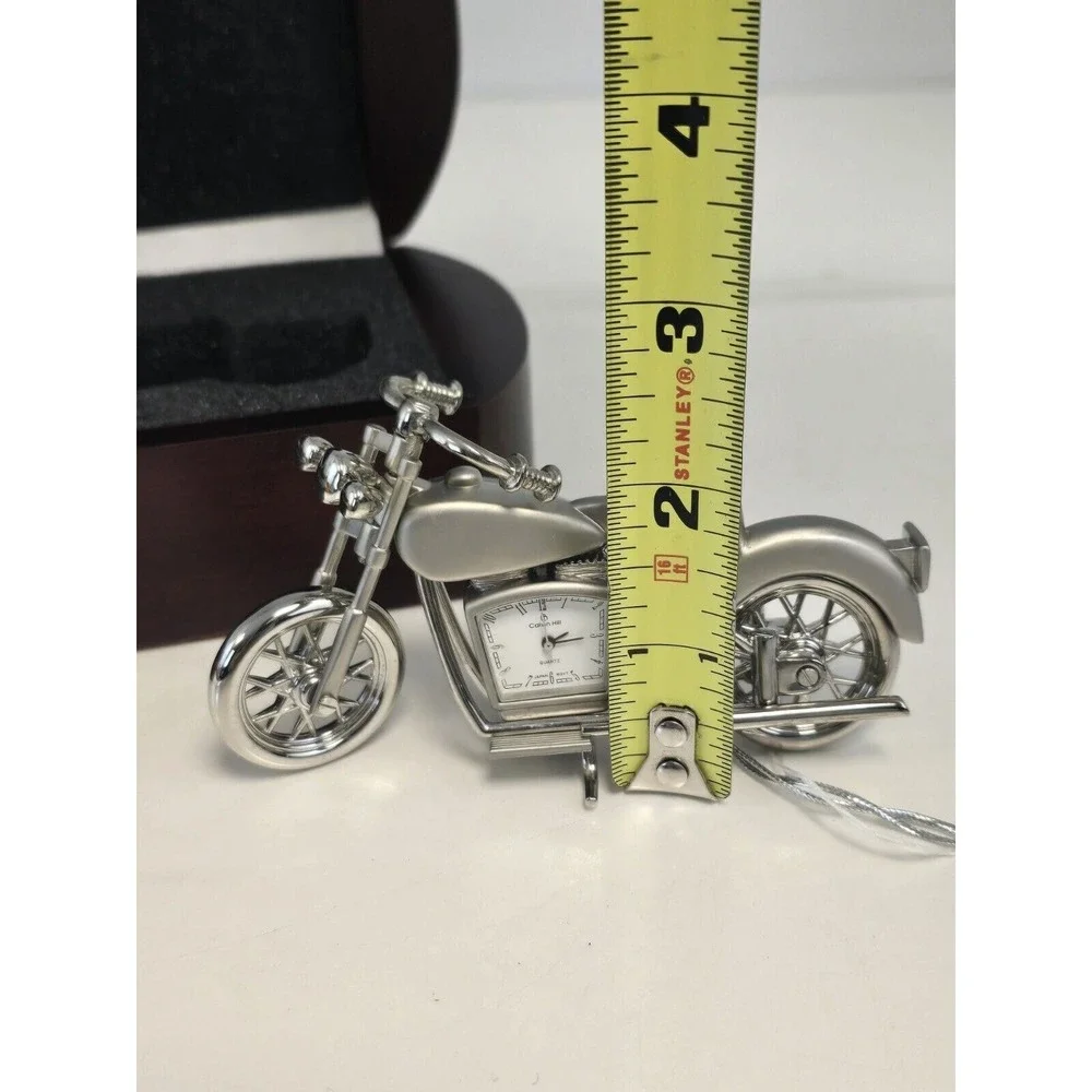 VTG Harley Davidson Motorcycle Desk Top‎ Time Piece Clock Calvin Hill NIB w/Tag!